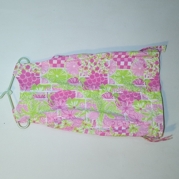 Lilly Pulitzer Fruit and Flowers Print Cotton Shift Dress Girls Size 7 - Picture 4 of 4